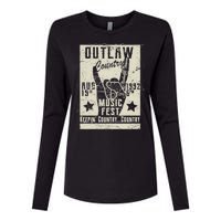 Outlaw Country Music Fest Nashville Womens Cotton Relaxed Long Sleeve T-Shirt