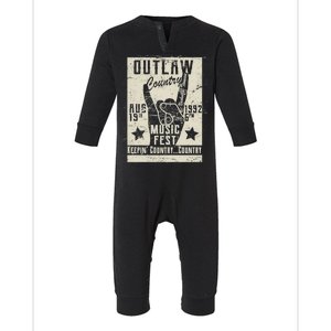 Outlaw Country Music Fest Nashville Infant Fleece One Piece