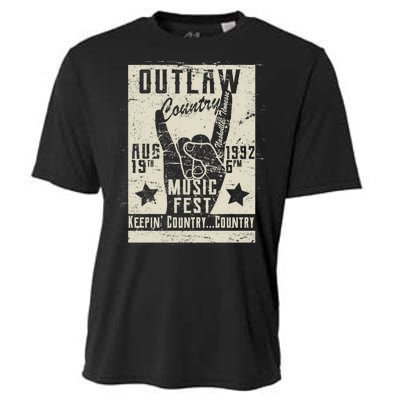 Outlaw Country Music Fest Nashville Cooling Performance Crew T-Shirt