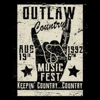 Outlaw Country Music Fest Nashville Apron