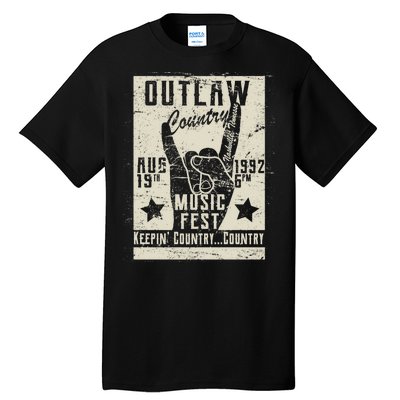 Outlaw Country Music Fest Nashville Tall T-Shirt