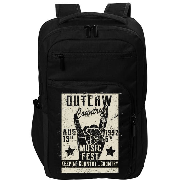 Outlaw Country Music Fest Nashville Impact Tech Backpack