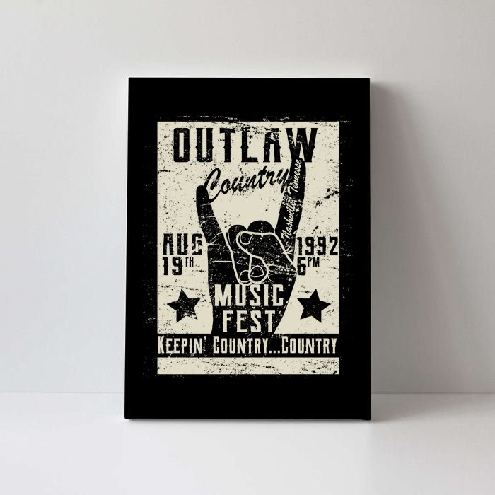 Outlaw Country Music Fest Nashville Canvas