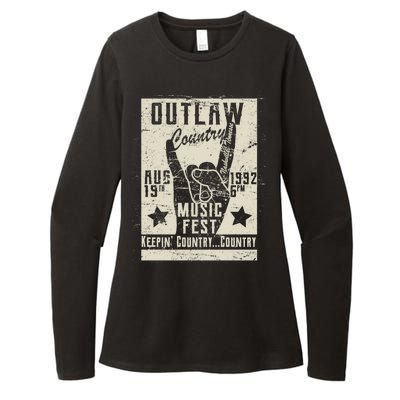 Outlaw Country Music Fest Nashville Womens CVC Long Sleeve Shirt