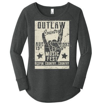 Outlaw Country Music Fest Nashville Women's Perfect Tri Tunic Long Sleeve Shirt