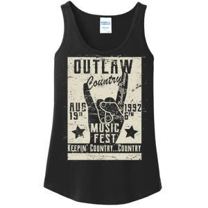 Outlaw Country Music Fest Nashville Ladies Essential Tank