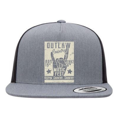 Outlaw Country Music Fest Nashville Flat Bill Trucker Hat