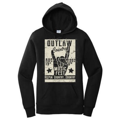 Outlaw Country Music Fest Nashville Women's Pullover Hoodie