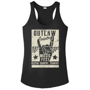 Outlaw Country Music Fest Nashville Ladies PosiCharge Competitor Racerback Tank