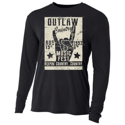 Outlaw Country Music Fest Nashville Cooling Performance Long Sleeve Crew