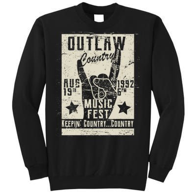 Outlaw Country Music Fest Nashville Tall Sweatshirt