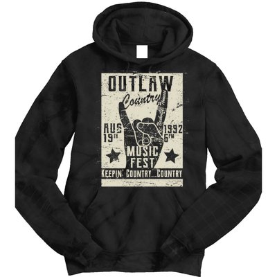 Outlaw Country Music Fest Nashville Tie Dye Hoodie