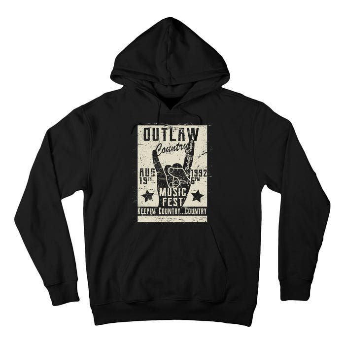 Outlaw Country Music Fest Nashville Tall Hoodie