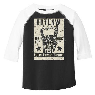 Outlaw Country Music Fest Nashville Toddler Fine Jersey T-Shirt