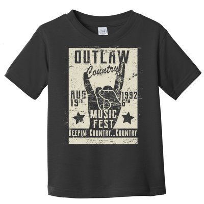 Outlaw Country Music Fest Nashville Toddler T-Shirt