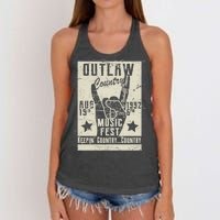 Outlaw Country Music Fest Nashville Women's Knotted Racerback Tank