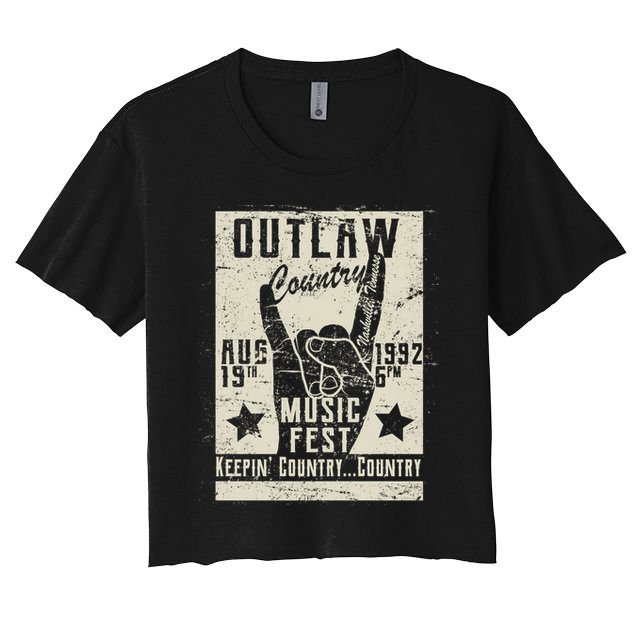 Outlaw Country Music Fest Nashville Crop Top