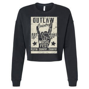 Outlaw Country Music Fest Nashville Cropped Pullover Crew