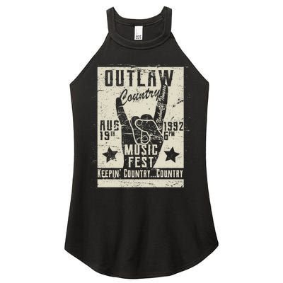 Outlaw Country Music Fest Nashville Women's Perfect Tri Rocker Tank