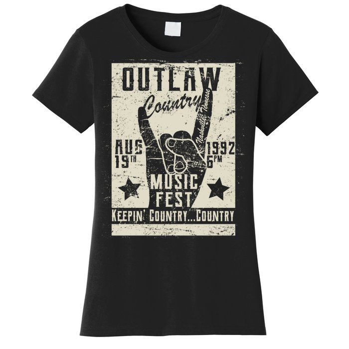 Outlaw Country Music Fest Nashville Women's T-Shirt