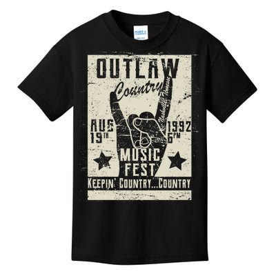 Outlaw Country Music Fest Nashville Kids T-Shirt