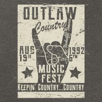 Outlaw Country Music Fest Nashville Cotton Canvas Backpack