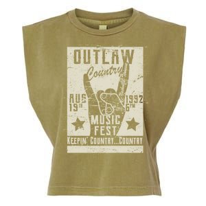 Outlaw Country Music Fest Nashville Garment-Dyed Women's Muscle Tee