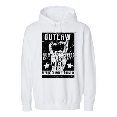 Outlaw Country Music Fest Nashville Garment-Dyed Fleece Hoodie