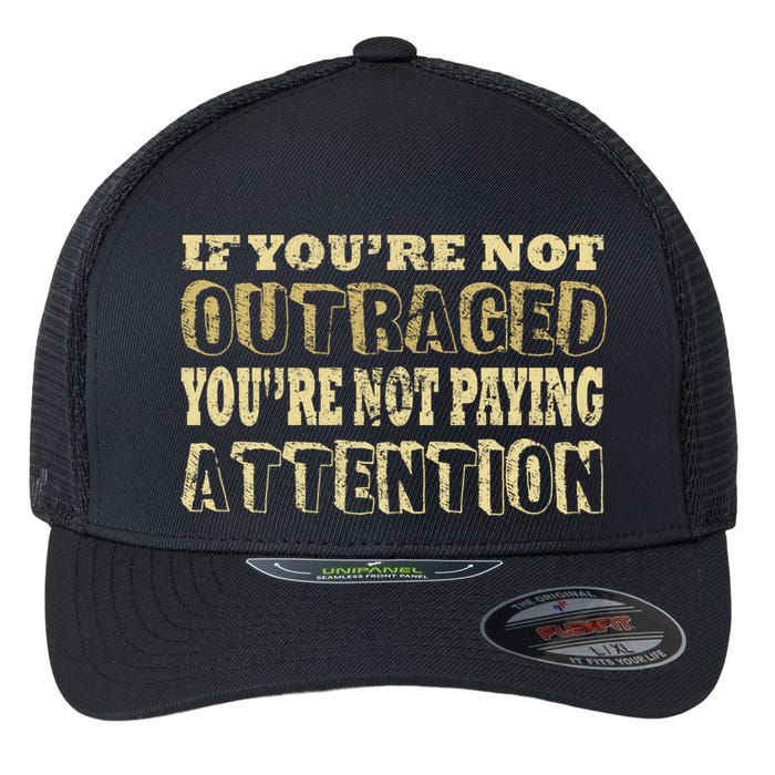 Outraged Attention Flexfit Unipanel Trucker Cap