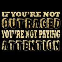Outraged Attention Flexfit Unipanel Trucker Cap