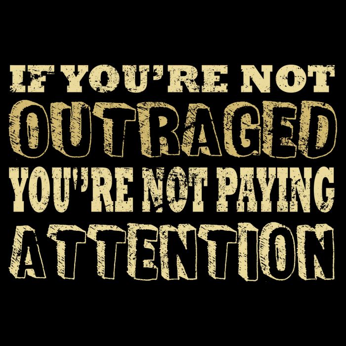 Outraged Attention Flexfit Unipanel Trucker Cap