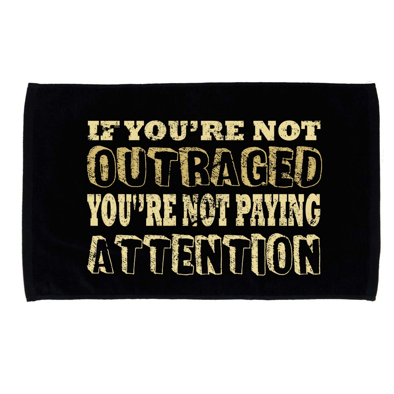 Outraged Attention Microfiber Hand Towel