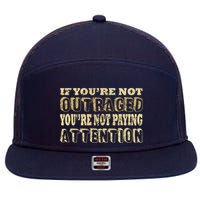 Outraged Attention 7 Panel Mesh Trucker Snapback Hat