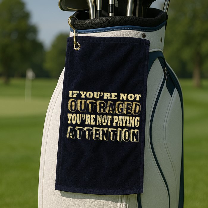 Outraged Attention Golf Towel