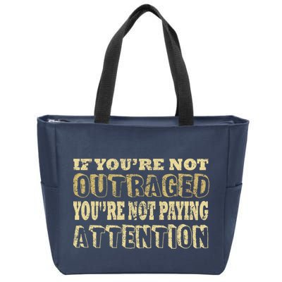 Outraged Attention Zip Tote Bag