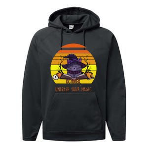 Oct Unleash Your Magic Funny Halloween Performance Fleece Hoodie