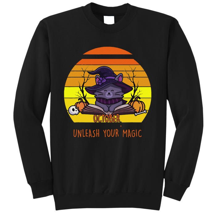 Oct Unleash Your Magic Funny Halloween Sweatshirt