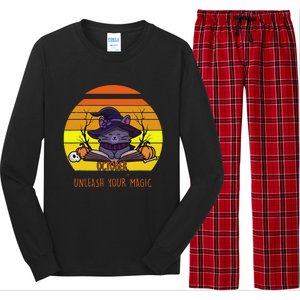 Oct Unleash Your Magic Funny Halloween Long Sleeve Pajama Set