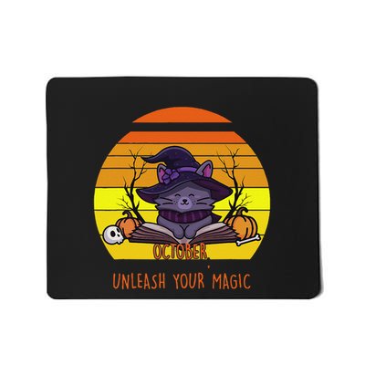 Oct Unleash Your Magic Funny Halloween Mousepad