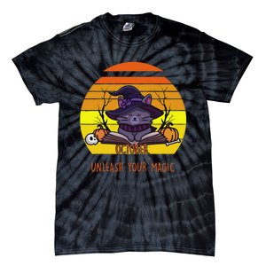 Oct Unleash Your Magic Funny Halloween Tie-Dye T-Shirt