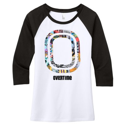 Overtime Vintage 2.0 Women's Tri-Blend 3/4-Sleeve Raglan Shirt