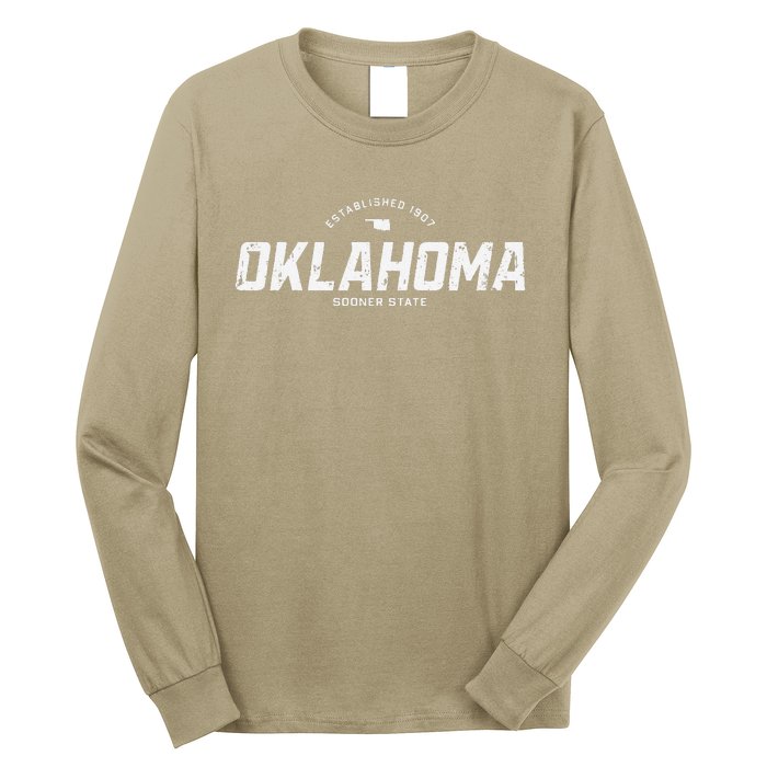 Oklahoma Vintage Athletic Sports Long Sleeve Shirt