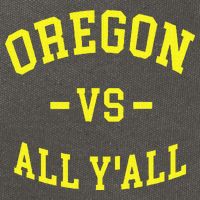 Oregon Vs All Yall Cotton Canvas Backpack