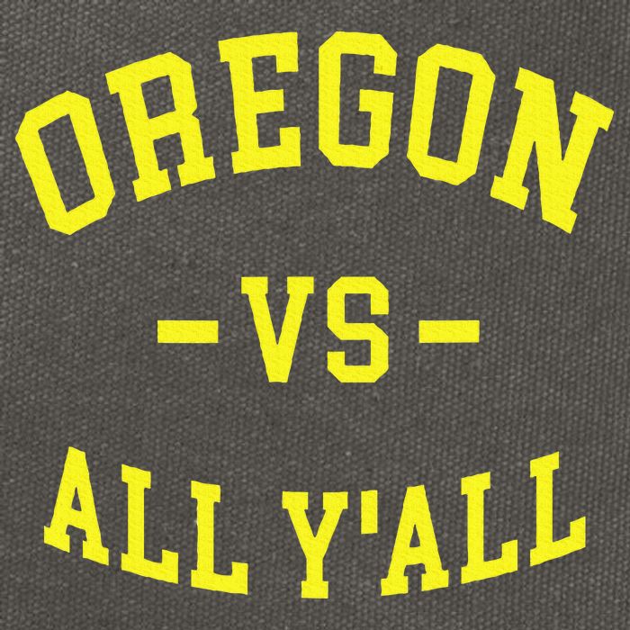 Oregon Vs All Yall Cotton Canvas Backpack
