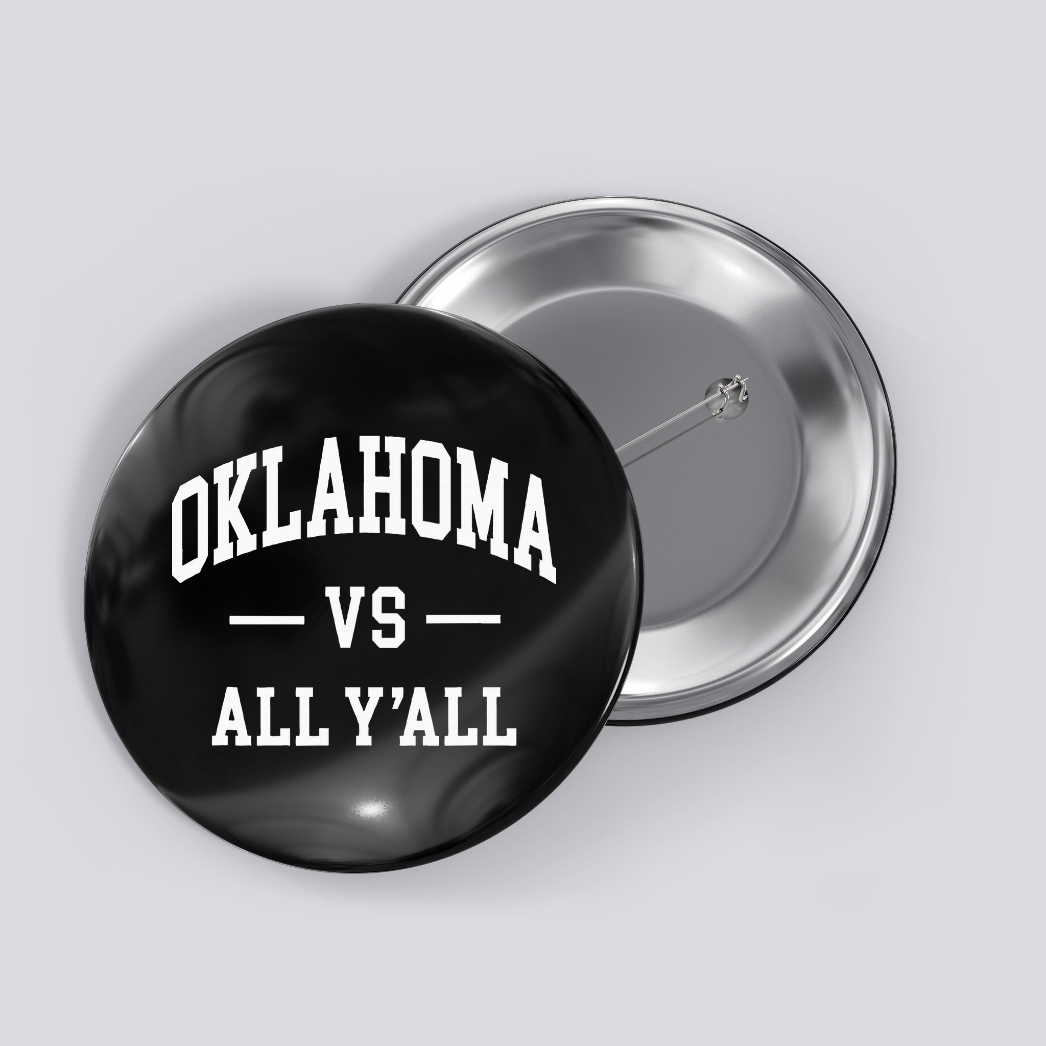 Oklahoma Vs All YAll Button