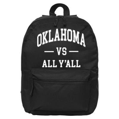 Oklahoma Vs All YAll 16 in Basic Backpack