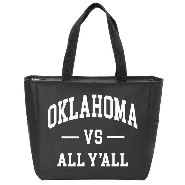 Oklahoma Vs All YAll Zip Tote Bag