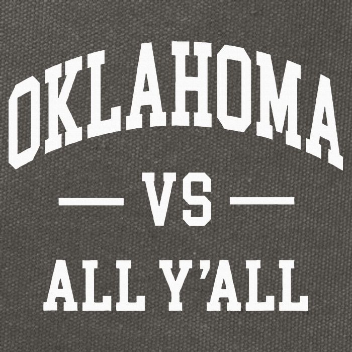 Oklahoma Vs All YAll Cotton Canvas Backpack