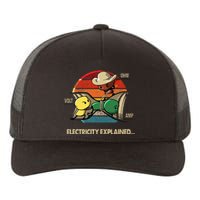 Ohm Volt Amp Electricity Explained Vintage Electrician Nerd Yupoong Adult 5-Panel Trucker Hat