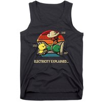 Ohm Volt Amp Electricity Explained Vintage Electrician Nerd Tank Top